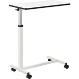 Global Industrial Overbed Table With H-Base White Laminate Tabletop