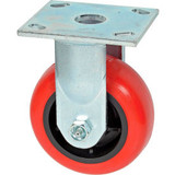 Faultless Rigid Plate Caster 3498-5 5" Polyurethane Wheel