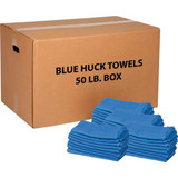 Global Industrial 100 Cotton Blue Huck Towels 50 Lb. Box