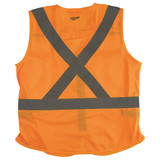 Milwaukee Tool High Visibility Vest,L/XL,Orange/Red 48-73-5072