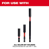 Milwaukee Tool Insert Bit,1/4",Phillips,#2,1",PK2 48-32-4444