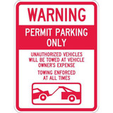 Lyle Permit Parking Sign,24" x 18" T1-1065-EG_18x24