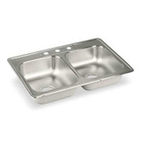 Elkay Elkay,Double Sink,Rect,13inx16inx7-3/4in LR33223