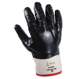 7166 Series Gloves, 10/X-Large, Navy, Fully Coated, Rough Grip