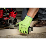 Milwaukee Tool HIGH VIS GLOVE,CUT 4,M,PK12 48-73-8941B