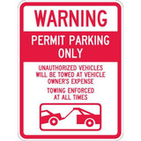 Lyle Permit Parking Sign,24" x 18" T1-1065-HI_18x24