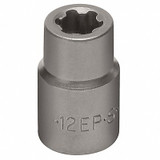 Sk Professional Tools Socket,3/8 in Drive,6-Point Shape 42712
