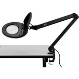 Global Industrial 3 Diopter LED Magnifying Lamp Black