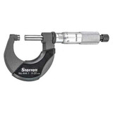 Starrett Outside Micrometer,3 to 4" Range,Ratchet 444.1MXRL-25