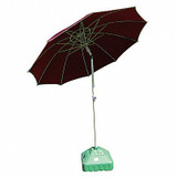 Sim Supply Welding Umbrella, 6.5 ft Dia,9 ft H, Red  22RP03