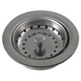 Sim Supply Sink Drain,4 in Dia,SS  1HEG4