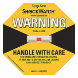 Shockwatch G-Force Indicator Label,25G,PK50  20700