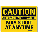 Lyle Caution Sign,5inx7in,Reflective Sheeting U4-1067-RD_7X5