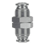 Aignep Usa Bulkhead Mender,SS,6mm Tube,250 psi 60050-6