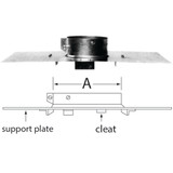 SELKIRK RV 4 In. x 4-5/8 In. x 17 In. x 10 In. Pipe Support Assembly 104400