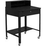 Global Industrial Sloped Mobile Shop Desk w/ Pigeonhole Riser 34-1/2""W x 30""D