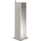Global Industrial Outdoor Pedestal Drinking w/ Filter Stainless Steel