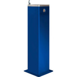 Global Industrial Outdoor Pedestal Drinking w/ Filter Blue