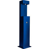 Global Industrial Outdoor Pedestal Bottle Filling Station w/ Filter Blue