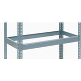 Global Industrial Additional Shelf Double Rivet No Deck 36""W x 12""D Gray