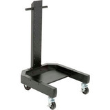 Global Industrial 40""H Mobile Post with Caster Base - Black