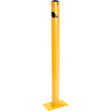 Global Industrial Steel Safety Bollard W/Chain Slots Removable Base & Cap 4.5''D