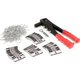 Global Industrial 652095 Locker Number Plate Kit w/ Rivet Gun Numbered 1-100 Pac