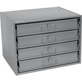 Durham Steel Compartment Box Rack 20 x 15-3/4 x 15 with 4 of 20-Compartment Boxe