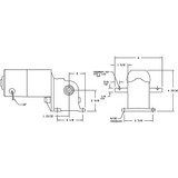 Dayton AC/DC Gearmotor,90 rpm,115V,Open Vented 1LPZ6