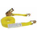 Sim Supply Tie Down Strap,Wire-Hook,Yellow  55ET67