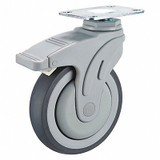 Sim Supply Quiet-Roll Medical Plate Caster,Swivel  P17S-RP040K-12-DL-001