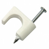Gardner Bender Cable Staple,1/4In,Plastic, Coaxial,Pk50 PSW-165
