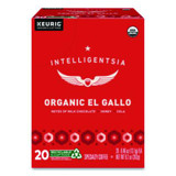 Intelligentsia El Gallo Organic Coffee K-Cups, Light Roast, 20/Box 5000371867