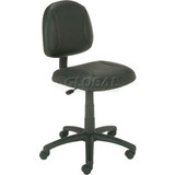 Interion Task Chair With Mid Back Synthetic Leather Black