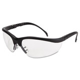 MCR™ Safety Klondike Safety Glasses, Matte Black Frame, Clear Lens KD110AF