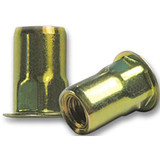 Sim Supply Rivet Nut,Hex,Steel,Zinc Yellow,PK50  CAH2-0632-130-50