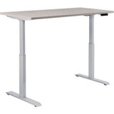 Interion Electric Height Adjustable Desk 60""W x 30""D Gray W/ Gray Base