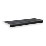 Sim Supply Stair Tread Cover,Black,24in W,Vinyl  2RRX6