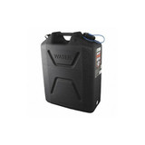 Wavian Water Container,5 gal.,Black,18-1/4" H  3215