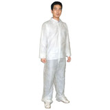 Condor Hooded Coveralls,White,2XL,Straight,PK25 26W754