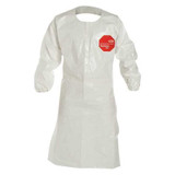 Dupont Apron,4XL,White,Tychem(R) 4000,PK25 SL275TWH4X002500