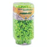 EcoStation Dispenser Snap-In Earplug Refill, Recyclable Bottle, Foam Earplugs, Bright Green, Pura-Fit