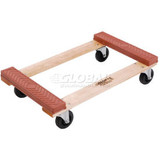 Global Industrial Hardwood Dolly with Rubber Bumpered Ends Deck 30 x 18 1200 Lb.