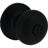 Steel Pro Matte Black Half Round Privacy Knob TFX910B