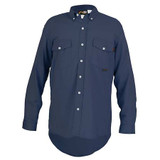 Mcr Safety FR L Sleeve Shirt,8.7 cal/sq cm,Nav Blue S1NL