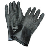 Chemical Resistant Butyl Gloves, Size 10, Black, 13 mil, Grip-Saf