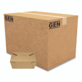 GEN Reclosable Kraft Take-Out Box, 48 Oz, Paper, 300/carton KS10124