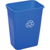 Global Industrial Deskside Recycling Wastebasket 10-5/16 Gallon Blue