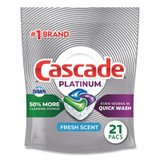 Cascade® Actionpacs, Fresh Scent, 13.5 Oz Bag, 21/pack 80720PK