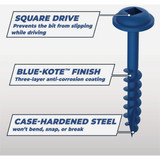 Kreg 1.5" Blue Ph Wd Screw SML-C150B-100 363554